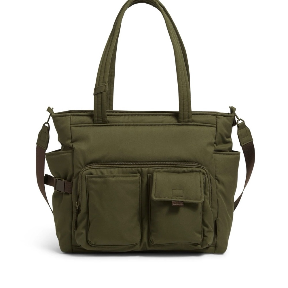 Vera Bradley Cotton Utility Tote Bag - Olive Green